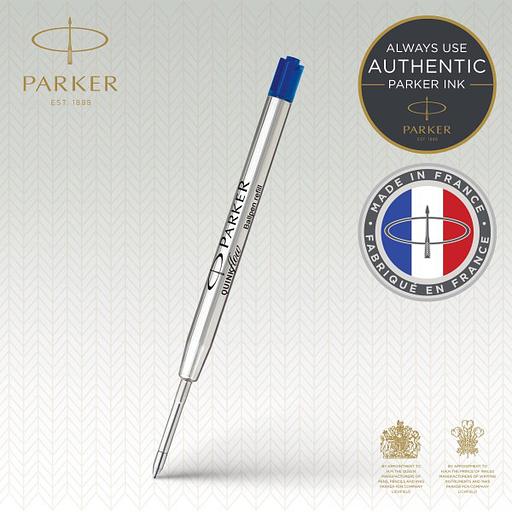 Стержень шариковый Parker QuinkFlow Z08 (CW1950368) F 0.8мм синие чернила блистер фото 2