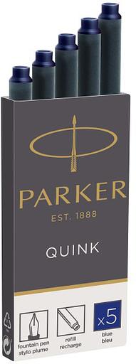 Картридж Parker Quink Z11 (CW1950384) синие чернила для ручек перьевых (5шт) фото 1