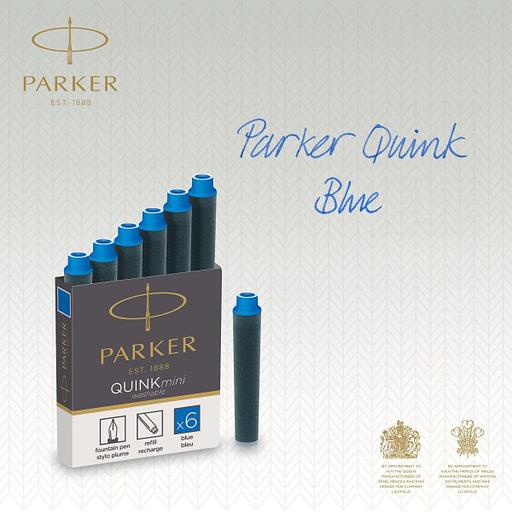 Картридж Parker Quink Z17 Mini (CW1950409) синие чернила для ручек перьевых (6шт) фото 4