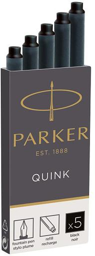 Картридж Parker Quink Z11 (CW1950382) черные чернила для ручек перьевых (5шт) фото 1