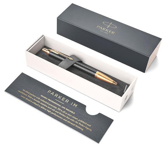 Ручка шариков. Parker IM Premium K323 (CW1931667) Black GT M син. черн. подар.кор. фото 4