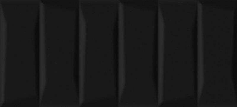 Плитка керамическая CERSANIT Evolution 440x200 рельеф кирпичи черный 15259 (EVG233) цена за м2 фото 1