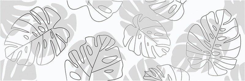 Плитка керамическая CERSANIT Glory 750х250 вставка листья белый А15920 фото 1