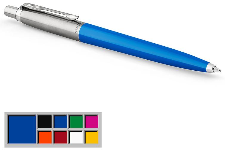 Ручка шариков. Parker Jotter Color (CW2076052) голубой M син. черн. блистер фото 3