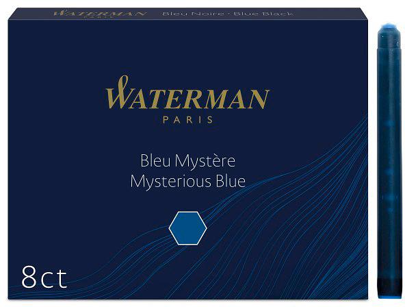 Картридж Waterman Standard (CWS0110910) синие чернила для ручек перьевых (8шт) фото 1