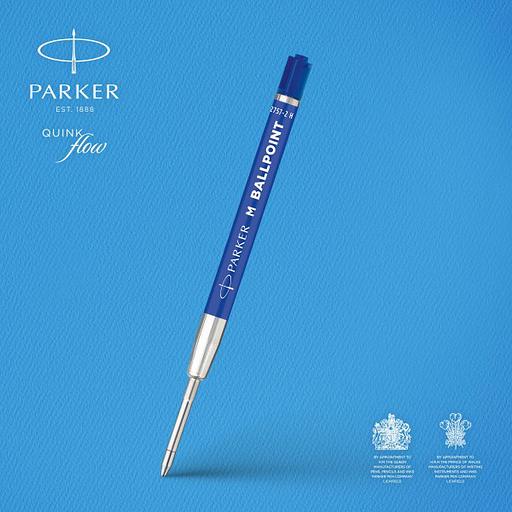Стержень шариковый Parker QuinkFlow Basic Z09 (CW2166544) M 0.7мм синие чернила блистер (2шт) фото 2