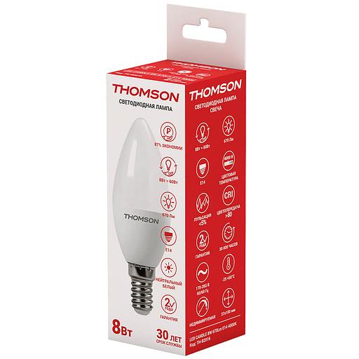THOMSON LED CANDLE 8W 670Lm E14 4000K TH-B2016 фото 2