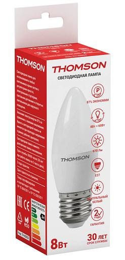THOMSON LED CANDLE 8W 670Lm E27 4000K TH-B2022 фото 1