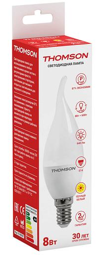 THOMSON LED TAIL CANDLE 8W 640Lm E14 3000K TH-B2027 фото 1