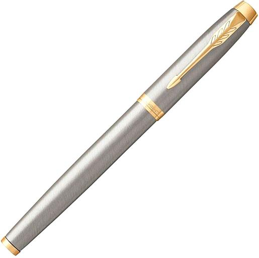 Ручка перьев. Parker IM Core F321 (CW1931649) Brushed Metal GT F сталь нержавеющая подар.кор. фото 2