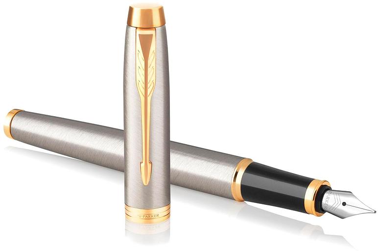 Ручка перьев. Parker IM Core F321 (CW1931649) Brushed Metal GT F сталь нержавеющая подар.кор. фото 3