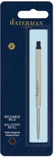 Стержень шариковый Waterman Standard Maxima (CWS0944480) M 1мм черные чернила блистер (1шт) фото 1