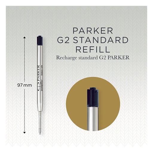 Стержень шариковый Parker QuinkFlow Z08 (CW1950372) M 1мм черные чернила блистер (2шт) фото 3