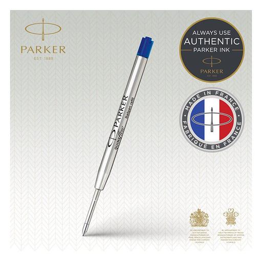 Стержень шариковый Parker QuinkFlow Z08 (CW1950373) M 1мм синие чернила блистер (2шт) фото 2