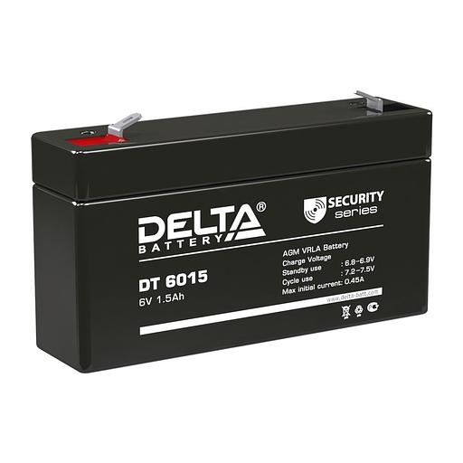 Delta DT 6015 (1,5 А\ч, 6В) свинцово- кислотный аккумулятор фото 1