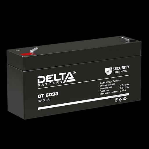 Delta DT 6033 (3,3 А\ч, 6В) свинцово- кислотный аккумулятор фото 1