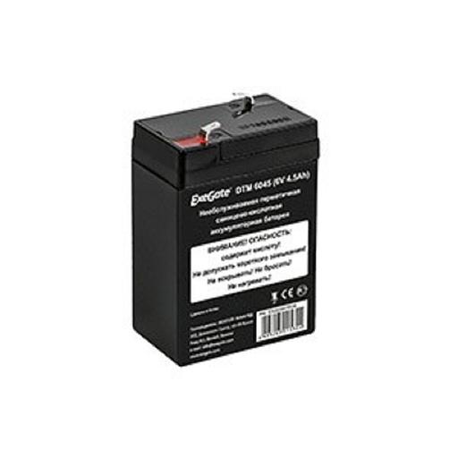 Exegate EX282947RUS Аккумуляторная батарея DTM 6045 (6V 4.5Ah, клеммы F1) фото 1