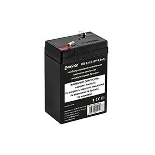 Exegate EX282949RUS Аккумуляторная батарея HR 6-4.5 (6V 4.5Ah, клеммы F1) фото 1