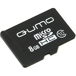 Micro SecureDigital 8Gb QUMO QM8GMICSDHC10NA {MicroSDHC Class 10} фото 1