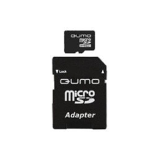 Micro SecureDigital 8Gb QUMO QM8GMICSDHC10U1 {MicroSDHC Class 10, SD adapter, UHS-I} фото 1