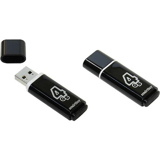Smartbuy USB Drive 4Gb Glossy series Black SB4GBGS-K фото 1