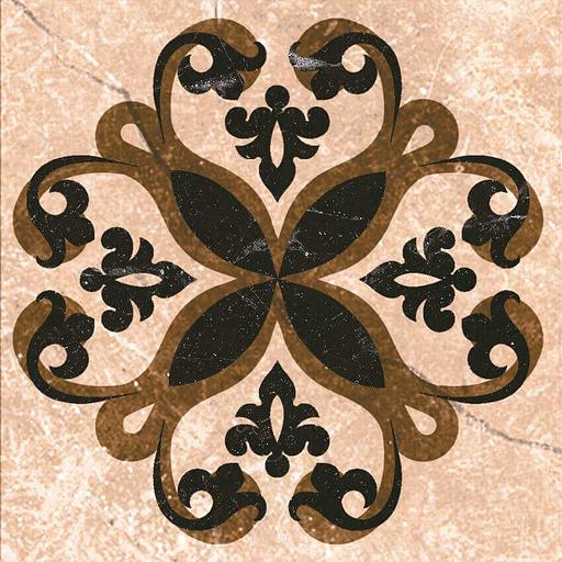 Керамический гранит GRASARO Imperador 70x70 вставка tako G-101/G/t01 фото 1