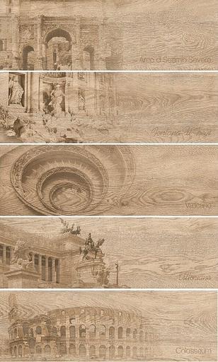 Керамический гранит GRASARO Italian Wood 600x200 декор бежевый G-250/SR/d01 (9шт/кор) фото 1