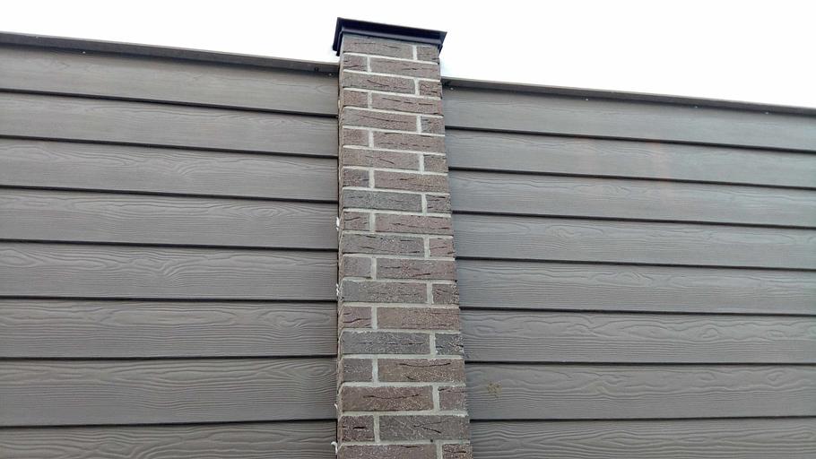 Заборы из фиброцементного сайдинга фото 3