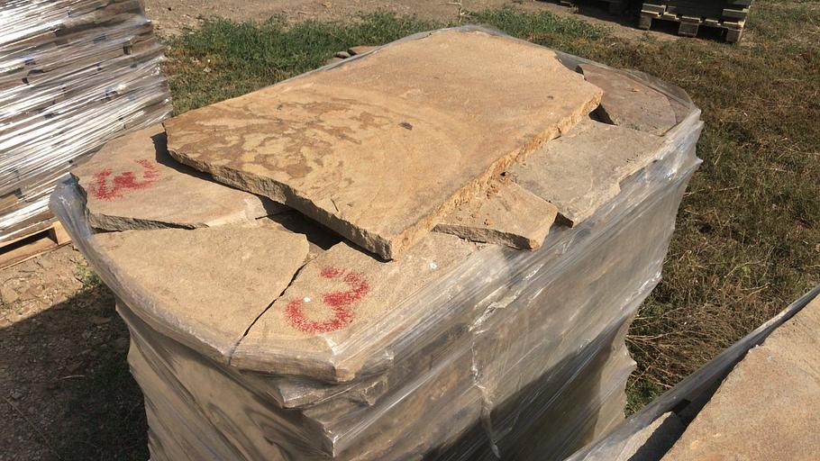 Песчаник плитняк Серый Каштан /м2 (30 мм) фото 1