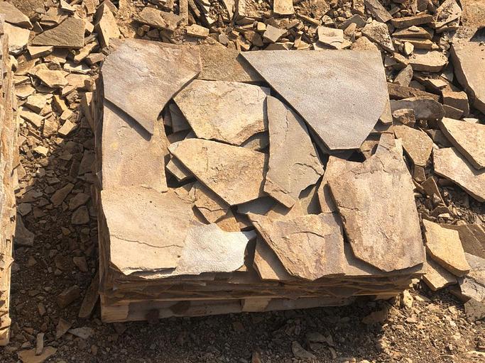 Песчаник плитняк Ясень /м2 (40 мм) фото 1