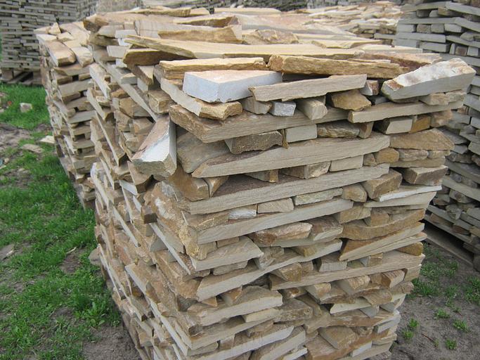 Плитка песчаник пиленный с 1-й стороны Жёлтая Казачка /м2 (30 мм) фото 1