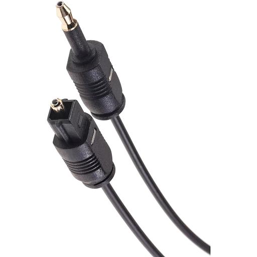 Оптический кабель (Toslink)-M -- >(Toslink)-miniM,2m, Telecom VCOM Кабель Telecom Toslink (m)/Toslink mini (m) - 2 м (TOC2023-2M) фото 1