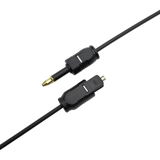 Оптический кабель (Toslink)-M -- >(Toslink)-miniM,2m, Telecom VCOM Кабель Telecom Toslink (m)/Toslink mini (m) - 2 м (TOC2023-2M) фото 4