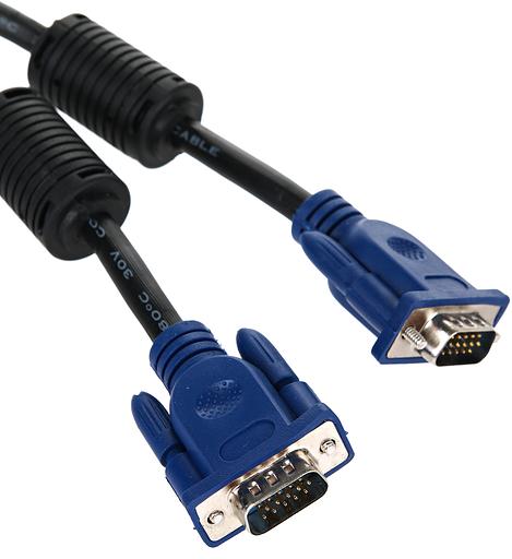 Кабель монитор-SVGA card (15M-15M) 1,8м 2 фильтра Aopen/Qust VCOM AOpen VGA (m) - VGA (m) 1.8м (ACG341AD-1.8M) фото 2