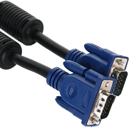 Кабель монитор-SVGA card (15M-15M) 3м 2 фильтра Aopen/Qust VCOM AOpen VGA (m) - VGA (m) 3м (ACG341AD-3M) фото 2