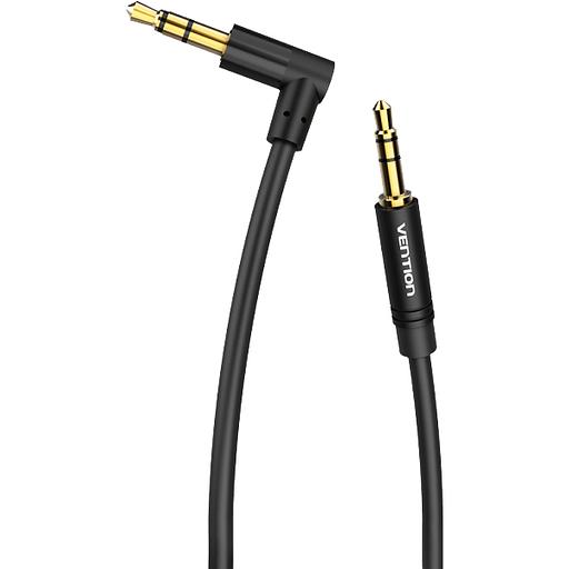Кабель Vention аудио Jack 3,5 mm M/Jack 3,5 mm M угол 90 - 1м Черный Кабель Vention mini jack 3.5 mm(m)/mini jack 3.5 mm(m) - 1 м (BAKBF-T) фото 3