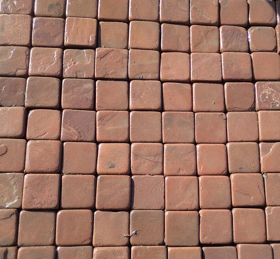 Брусчатка песчаник пилено-галтованный Терракот красный /м2 (50 мм) фото 1