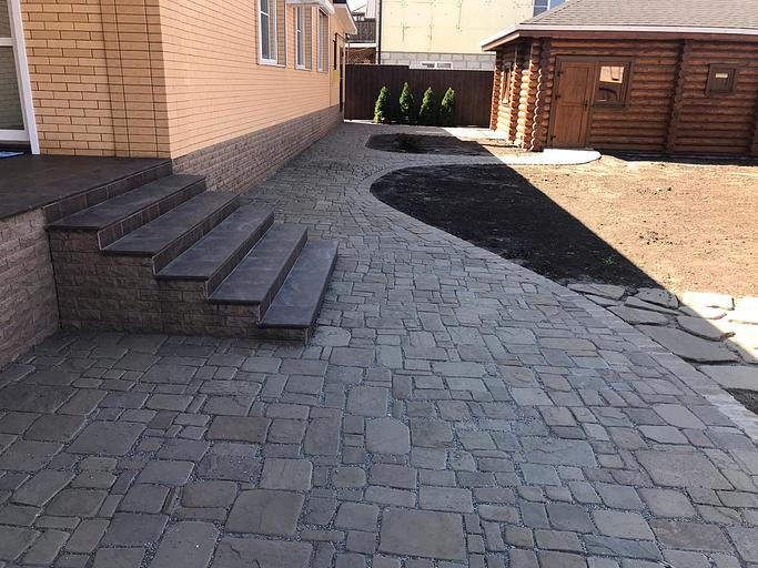 Набор Брусчатки песчаник пилено-галтованный Лагуна /м2 (50 мм) фото 1