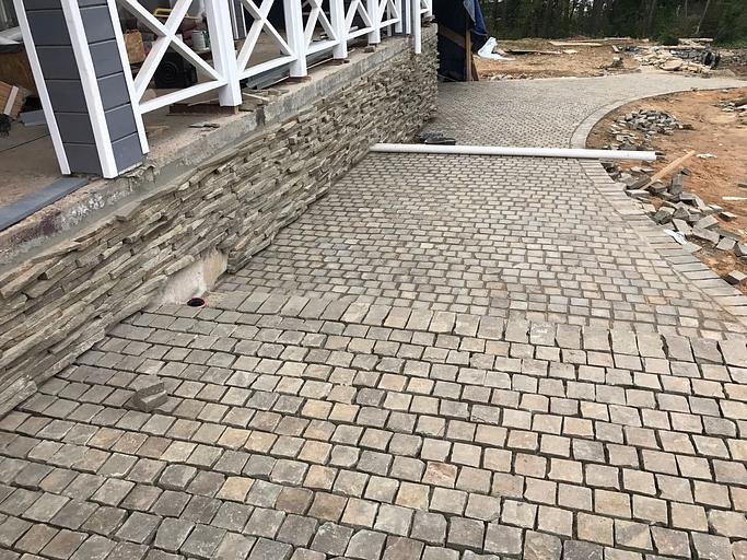 Брусчатка песчаник колотый Серый /м2 (50 мм) фото 1