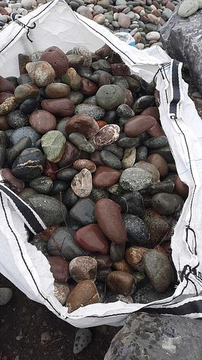 Галька камень речной Цветной /тн (100-200 мм) фото 1