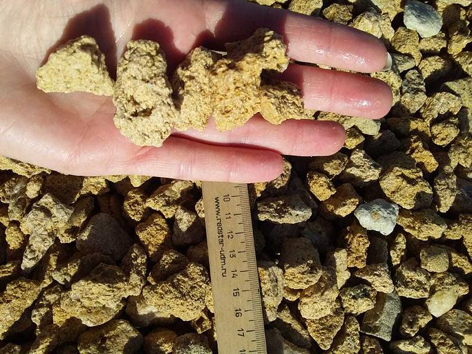 Крошка декоративный щебень Ракушняк /тн (20-40 мм) фото 1