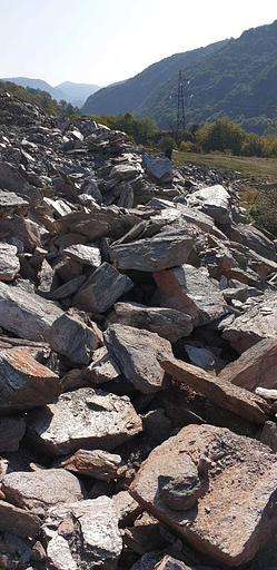 Глыба камень сланец Серебро /тн (600-800 мм) фото 1