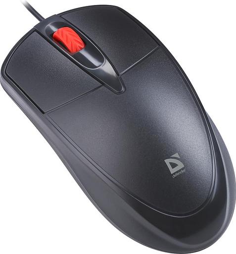 Мышка USB OPTICAL MB-057 BLACK 52057 ICON DEFENDER фото 3
