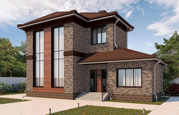 Декоративное покрытие АМК кирпич №300 микс коричневый ОПТ фото 3