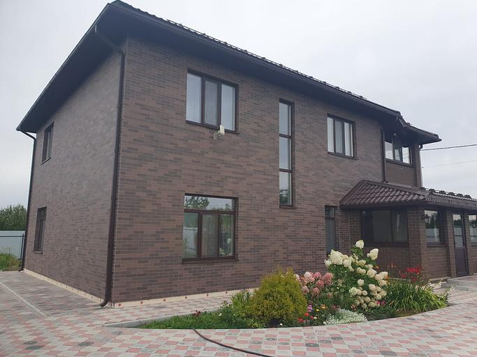 Декоративное покрытие АМК кирпич №300 микс коричневый ОПТ фото 5