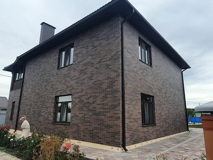 Декоративное покрытие АМК кирпич №300 микс коричневый ОПТ фото 6