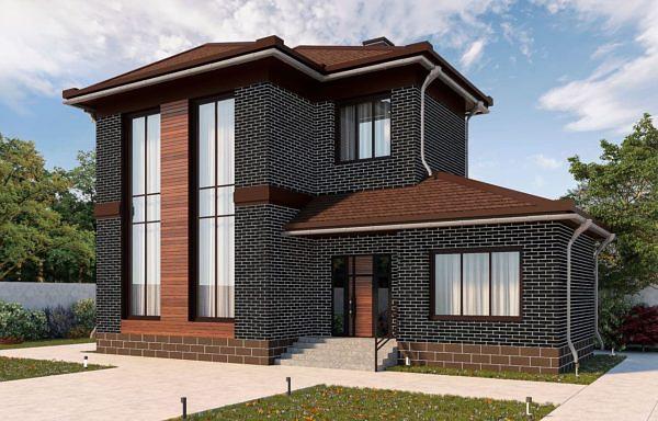 Декоративное покрытие АМК клинкер №010 чёрный ОПТ фото 5