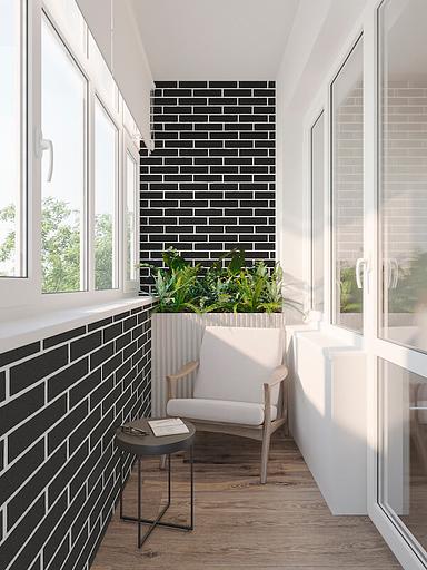 Декоративное покрытие АМК клинкер №010 чёрный ОПТ фото 7