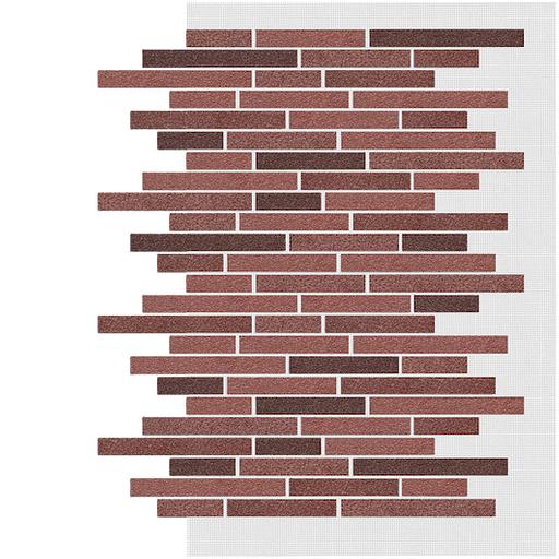 Декоративное покрытие АМК ригель №410 микс красный ОПТ фото 1