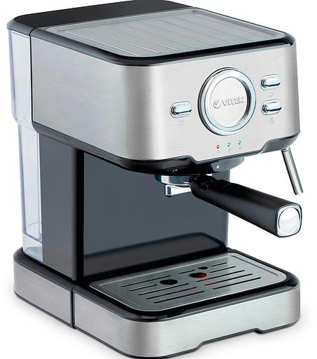 Кофеварка рожковая Vitek VT-1520 850Вт серебристый/черный фото 4